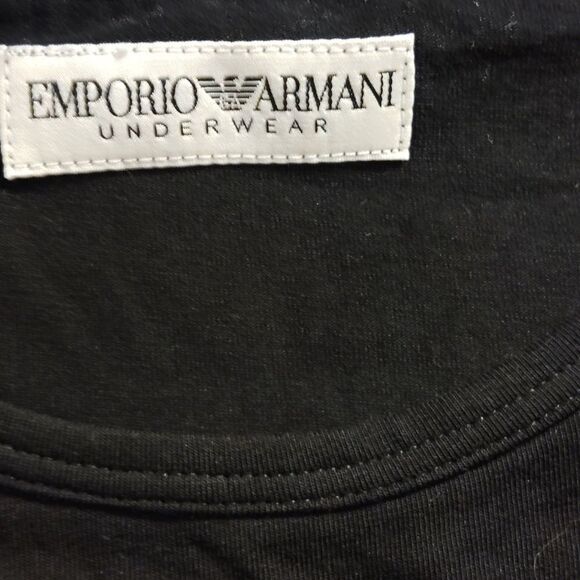 Emporio Armani black pajamas top, nwt(top only) - Picture 6 of 8